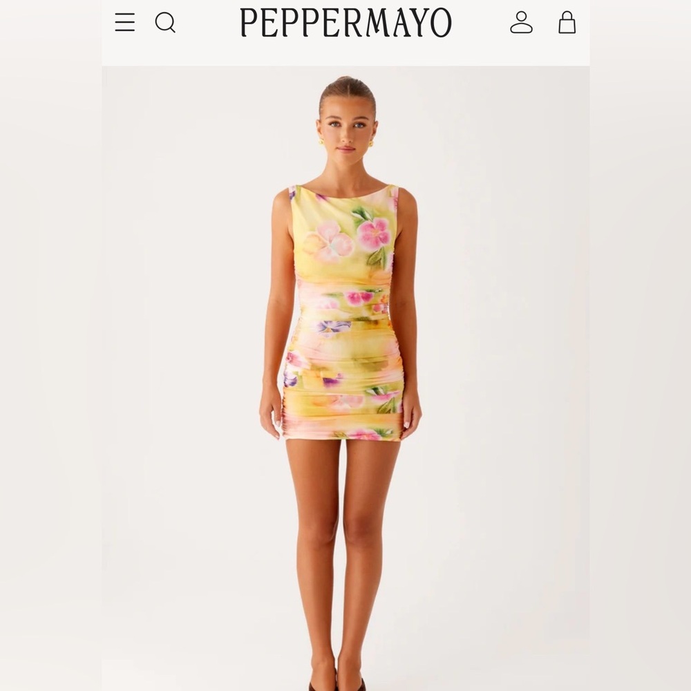 Peppermayo Multicolor Floral Mini Dress
